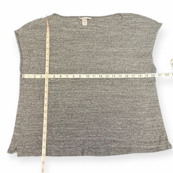 VICTORIA’S SECRET Women’s Heather Gray Short Sleeve Lounge Top Size Large - Picture 4 of 4